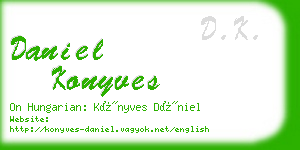 daniel konyves business card